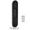 HOMCOM Home Space Heater, Portable Electric Heaters with 45 Degree Oscillation, Remote Control, 24H Timer and Overheating Protection, 1500W/1000W