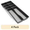 4 Pack Utensil Organizer with No Slip Grip, Gray