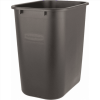2 Pack 7 Gallon Plastic Office Trash Can, Black
