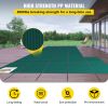 VEVOR Inground Pool Safety Cover, 18 ft x 34 ft Rectangular Winter Pool Cover with Left Step, Triple Stitched, High Strength Mesh PP Material