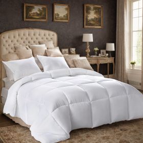 All-polyester Brushed Single Quilt Core Lattice Quilting With Microfiber Filling,  Suitable For All Seasons, Down Quilt Alternative, Breathable A (Option: 229cmX229cm)