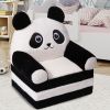 Children's single sofa chair, plush toddler armchair, washable set, cute animal-shaped seat, suitable for any room, reading room, living room