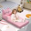 Children's single sofa chair, plush toddler armchair, washable set, cute animal-shaped seat, suitable for any room, reading room, living room