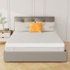 The memory foam mattress is covered with skin-friendly nano ice silk