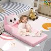Children's single sofa chair, plush toddler armchair, washable set, cute animal-shaped seat, suitable for any room, reading room, living room