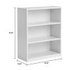 3-Shelf Bookcase with Adjustable Shelves